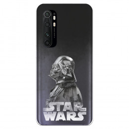 Funda para Xiaomi Mi Note 10 Lite Oficial de Star Wars Darth Vader Fondo negro - Star Wars