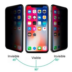 Cristal Templado Completo Antiespía  para iPhone XS