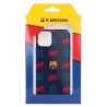 Funda para iPhone 12 del Barcelona Escudo Patrón Rojo y Azul - Licencia Oficial FC Barcelona