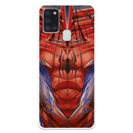 Funda para Samsung Galaxy A21S Oficial de Marvel Spiderman Torso - Marvel