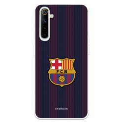 Funda para Realme 6 del Barcelona Rayas Blaugrana - Licencia Oficial FC Barcelona