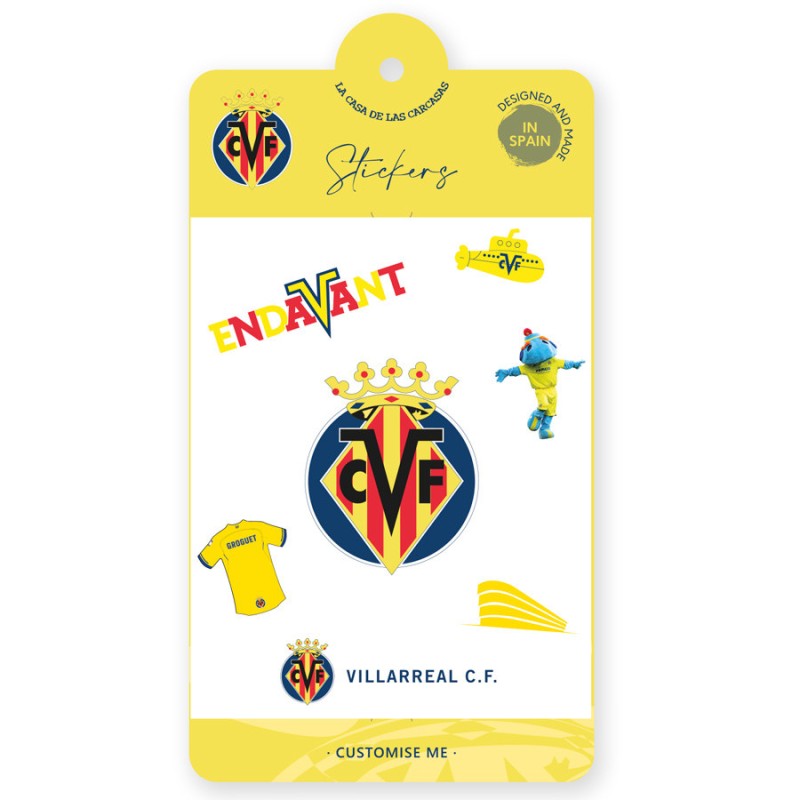 Stickers del Villarreal CF - Personaliza tus Dispositivos