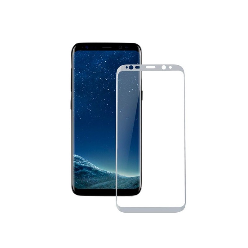 Cristal Templado Completo Plata para Samsung Galaxy S8 Plus