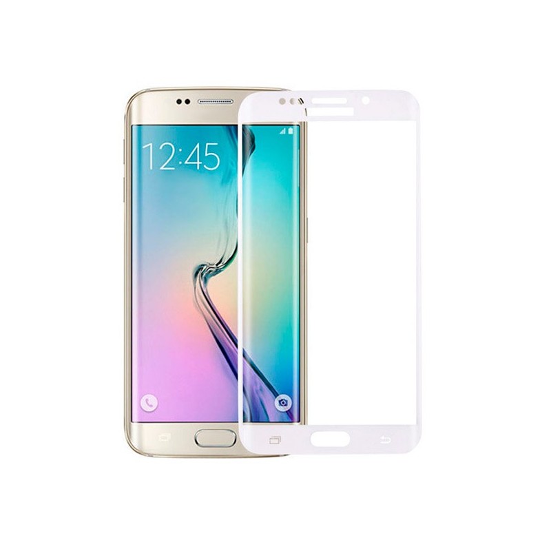 Cristal Templado Completo Blanco para Samsung Galaxy S6 Edge