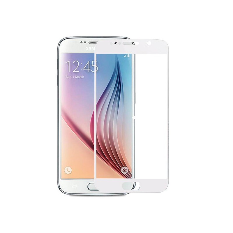 Cristal Templado Completo Blanco para Samsung Galaxy S6