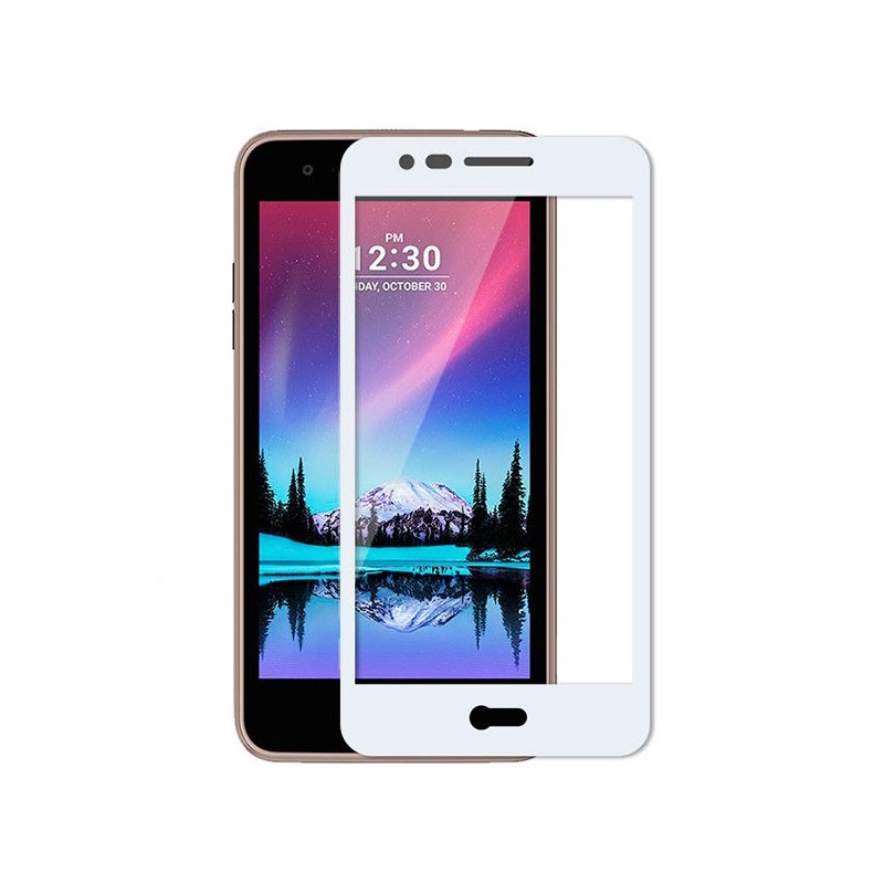 Cristal Templado Completo Blanco para LG K8 2017