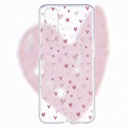 Funda Dibujo Corazones para Realme 7