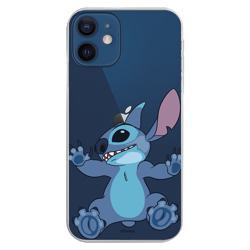 Funda para iPhone 12 Oficial de Disney Stitch Trepando - Lilo & Stitch