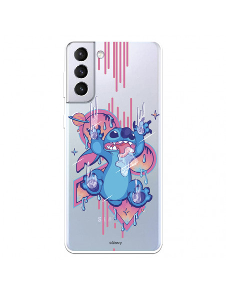 Funda para Xiaomi Redmi 10A Oficial de Disney Stitch Graffiti Lilo & Stitch