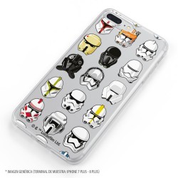 Funda para iPhone 12 Oficial de Star Wars Patrón Cascos - Star Wars