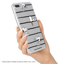 Funda para iPhone 12 Oficial de Peanuts Snoopy rayas - Snoopy