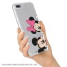 Funda para iPhone 12 Oficial de Disney Mickey y Minnie Asomados - Clásicos Disney