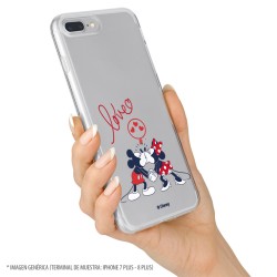 Funda para iPhone 12 Oficial de Disney Mickey y Minnie Love - Clásicos Disney