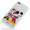 Funda para iPhone 12 Oficial de Disney Mickey y Minnie Posando - Clásicos Disney