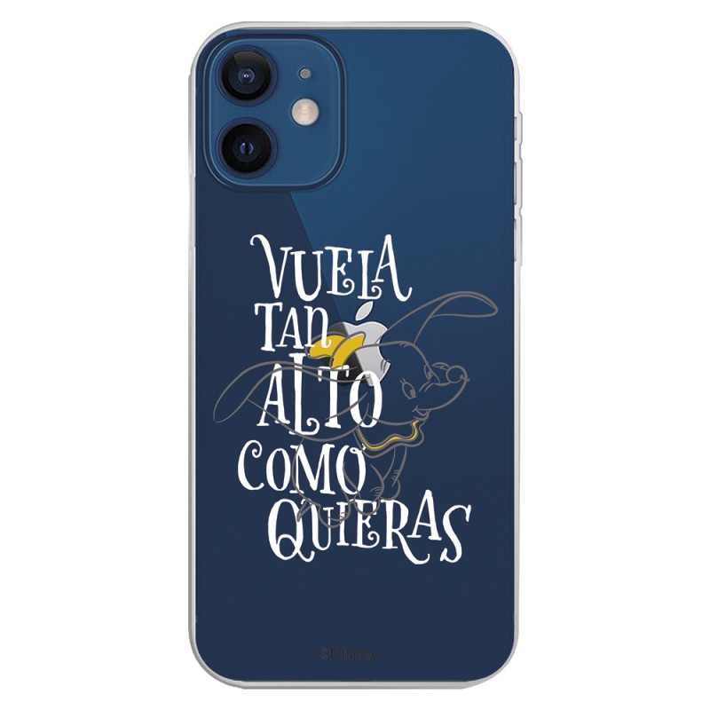 Funda para iPhone 12 Oficial de Disney Dumbo Vuela tan Alto - Dumbo