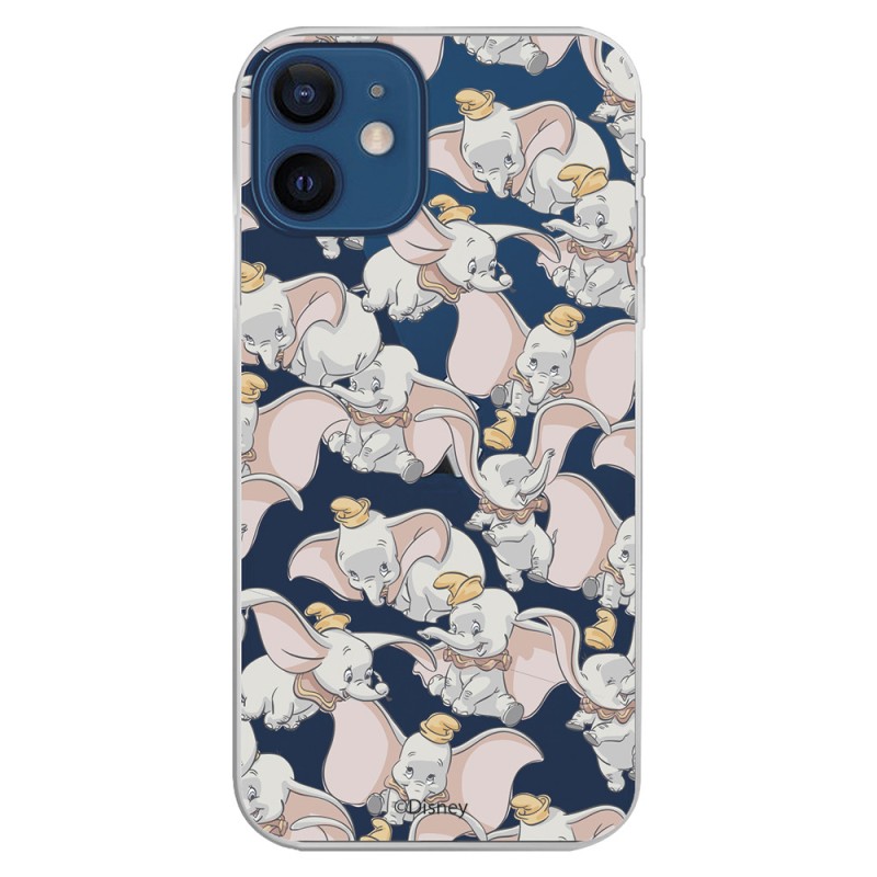 Funda para iPhone 12 Oficial de Disney Dumbo Siluetas Transparente - Dumbo