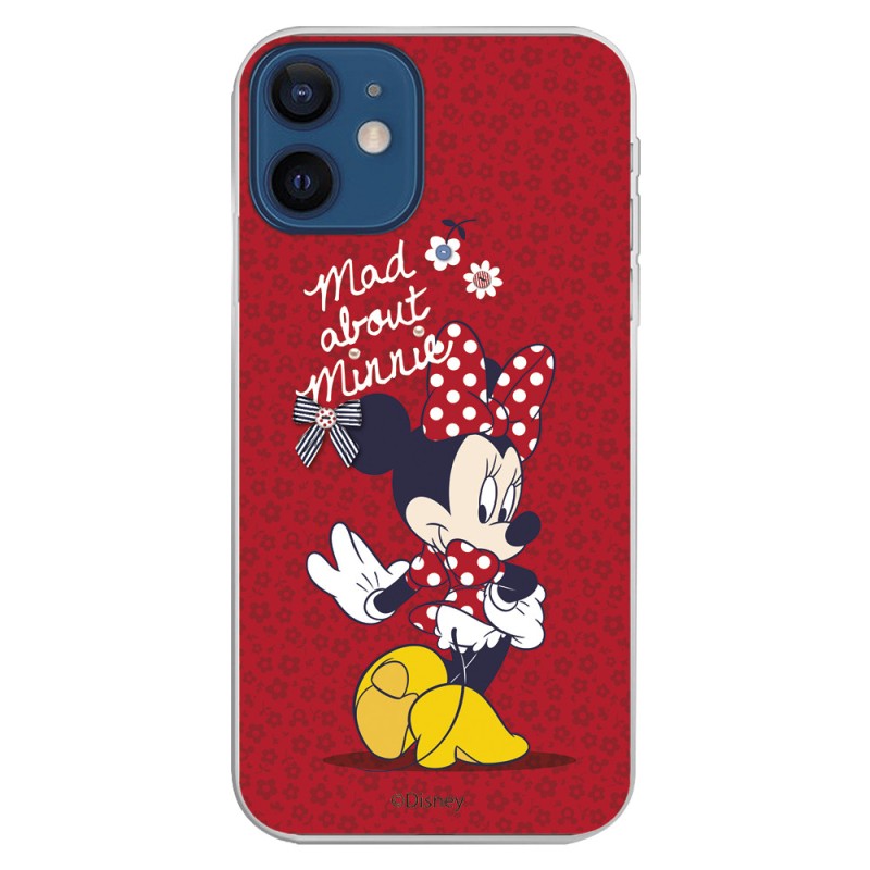 Funda para iPhone 12 Oficial de Disney Minnie Mad About - Clásicos Disney