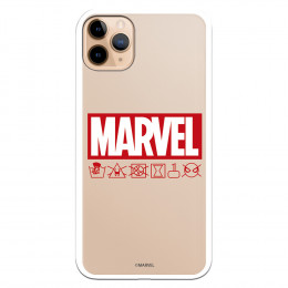 Funda para iPhone 11 Pro Max Oficial de Marvel Marvel Logo Red - Marvel