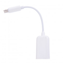 Adaptador USB a Lightning Blanco- La Casa de las Carcasas
