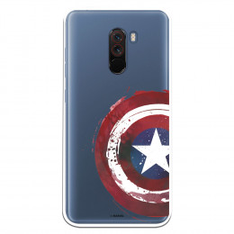 Carcasa Oficial Escudo Capitan America para Xiaomi Pocophone F1- La Casa de las Carcasas