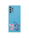 Funda para Samsung Galaxy A52 5G Oficial de Disney Angel & Stitch Beso - Lilo & Stitch