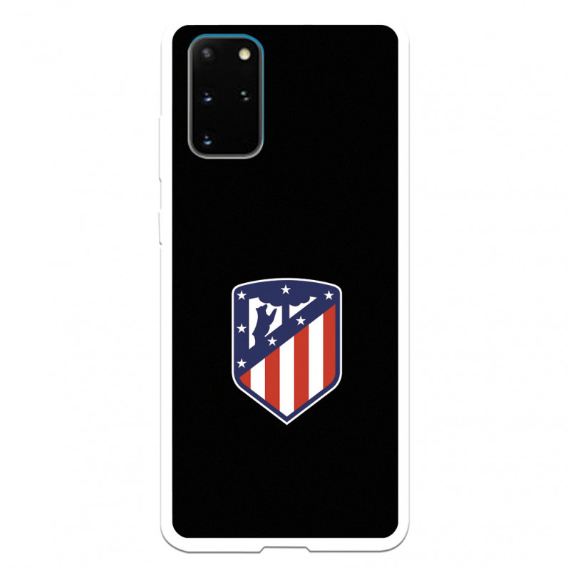 Cover per Samsung Galaxy S20 Plus del Atleti Stemma Sfondo Nero - Licenza Ufficiale Atlético de Madrid