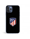 Cover per iPhone 12 del Atleti Stemma Sfondo Nero - Licenza Ufficiale Atlético de Madrid