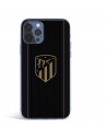Cover per iPhone 12 Pro Max del Atleti Stemma Dorato Sfondo Nero - Licenza Ufficiale Atlético de Madrid