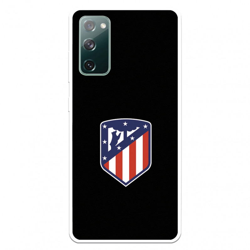 Cover per Samsung Galaxy S20 FE del Atleti Stemma Sfondo Nero - Licenza Ufficiale Atlético de Madrid