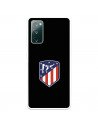 Cover per Samsung Galaxy S20 FE del Atleti Stemma Sfondo Nero - Licenza Ufficiale Atlético de Madrid
