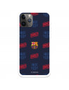 Cover per iPhone 11 Pro del Barcelona Stemma Pattern Rosso e Blu - Licenza Ufficiale FC Barcelona