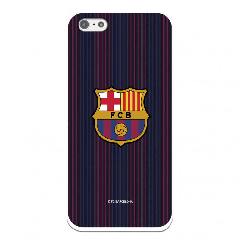 Cover per iPhone 5 del Barcelona Strisce Blaugrana - Licenza Ufficiale FC Barcelona