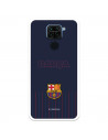 Cover per Xiaomi Redmi Note 9 del Barcelona Barsa Sfondo Blu - Licenza Ufficiale FC Barcelona