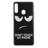 Funda Dibujo Don't Touch My Phone para Samsung Galaxy A20s