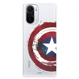 Fundaara Xiaomi Mi 11i Oficial de Marvel Capitán América Escudo Transparente - Marvel