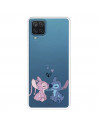 Funda para Samsung Galaxy A22 4G Oficial de Disney Angel & Stitch Beso - Lilo & Stitch