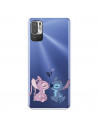 Funda para Xiaomi Redmi Note 10 5G Oficial de Disney Angel & Stitch Beso - Lilo & Stitch
