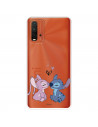 Funda para Xiaomi Redmi 9T Oficial de Disney Angel & Stitch Beso - Lilo & Stitch