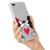 Funda para Xiaomi Mi Note 10 Oficial de Disney Mickey y Minnie Beso - Clásicos Disney