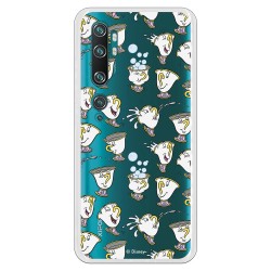 Funda para Xiaomi Mi Note 10 Oficial de Disney Chip Potts Siluetas - La Bella y la Bestia