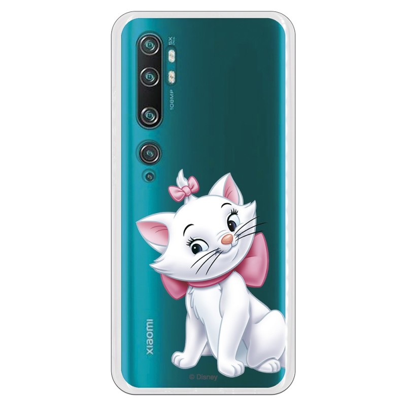 Funda para Xiaomi Mi Note 10 Oficial de Disney Marie Silueta - Los Aristogatos