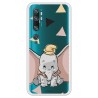 Funda para Xiaomi Mi Note 10 Oficial de Disney Dumbo Silueta Transparente - Dumbo