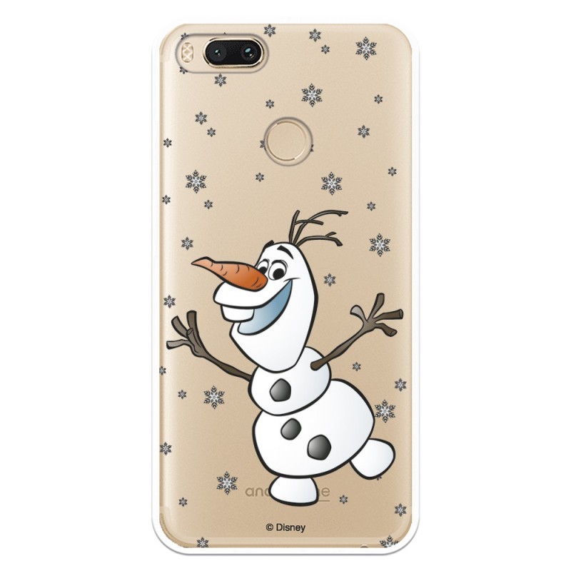 Funda para Xiaomi Mi A1 Oficial de Disney Olaf Transparente - Frozen