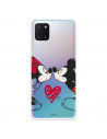 Cover per Samsung Galaxy A81 Ufficiale di Disney Mickey Mouse e Minnie Bacio - Classici Disney